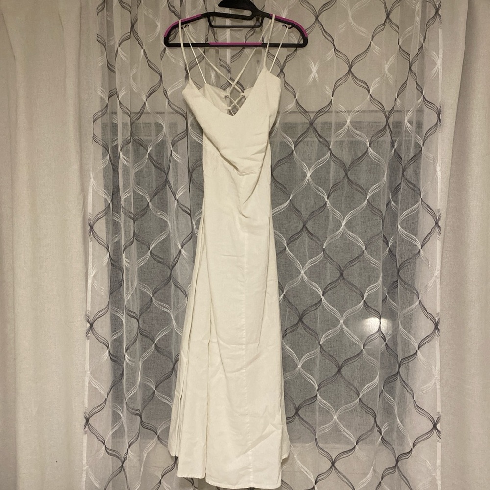 A New Day Small linen maxi dress